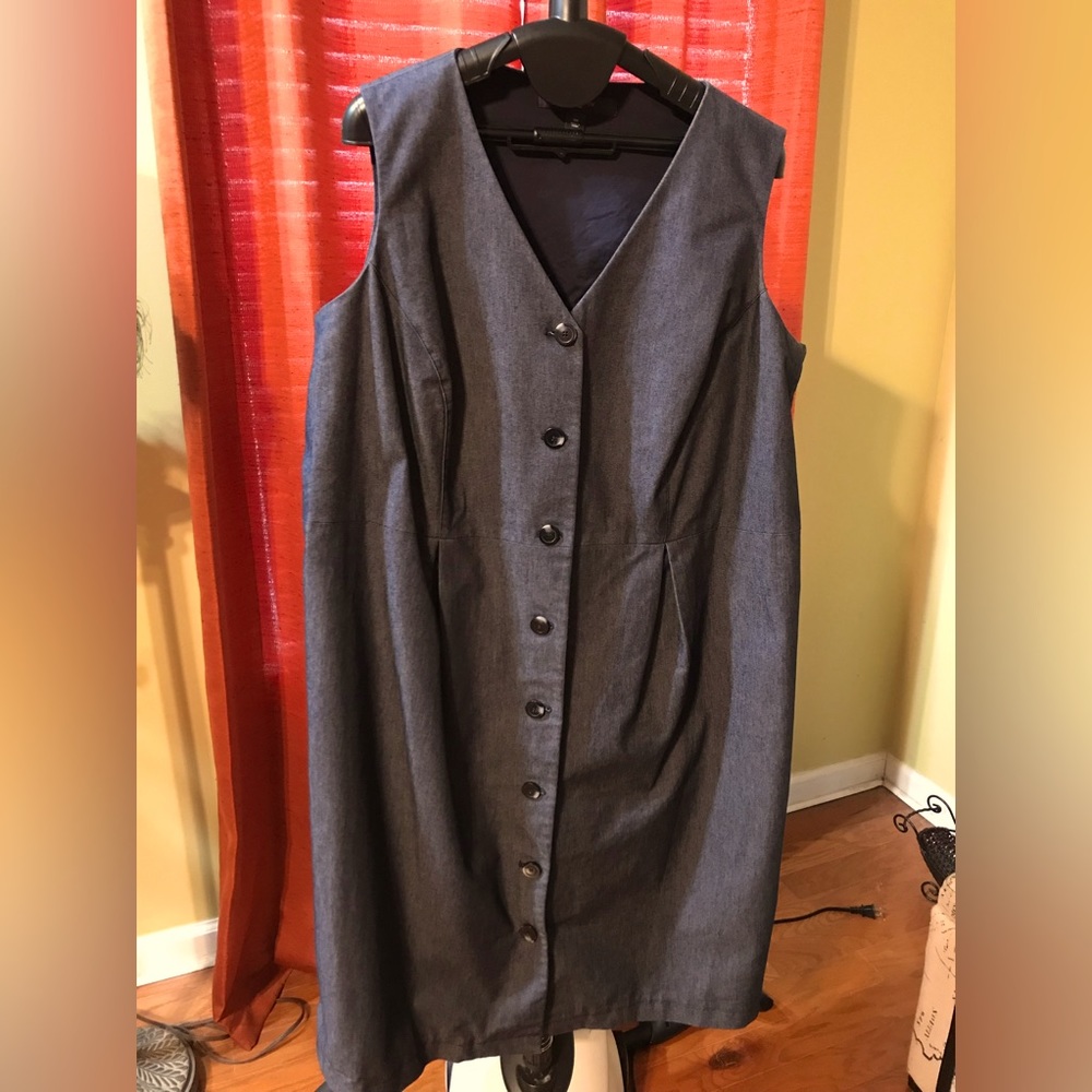 Liz Claiborne Denim Sleeveless Dress